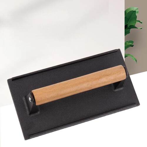 Kitchen Heavy Cast Flat Iron Steak Weight/Bacon Press with