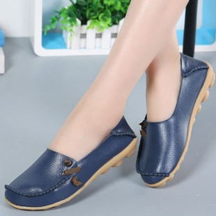 Flat Shoes For Women Leather Flats 2023 New Slip On Loafers