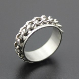 High Quality Titanium Steel Rotatable Rings Mens Stainless