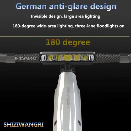 8000mAh 5 Led Bike Light Front Waterproof Led Flashlight for