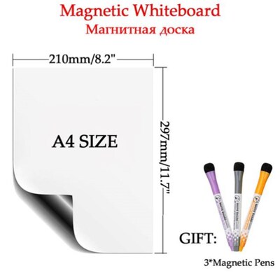 Magnetic Whiteboard Fridge Magnet Stickers Dry Erase Planner