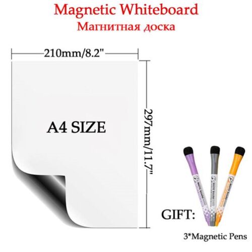 Magnetic Whiteboard Fridge Magnet Stickers Dry Erase Planner