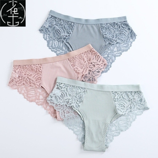 Panties Sexy Women Pcs Lace Cotton Briefs Panty