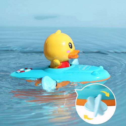 Children Bath Water Playing Toys Chain Rowing Boat Swim Floa