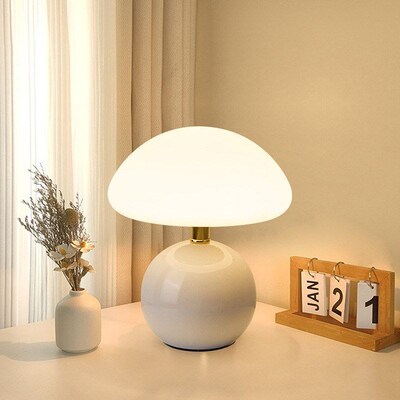Eye-protecting led mushroom bedside desk lamp bedroom table