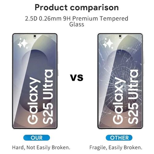 4in1 Tempered Glass For  Galaxy S25 S24 Ultra S25 Plus Finge