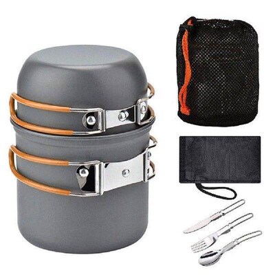 Practical Picnic Cooking Pot Kits Foldable Multifunctional