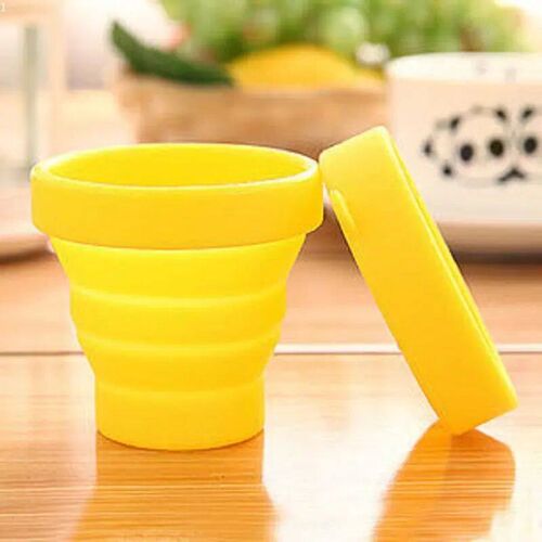 High Quality Silicone Folding Cup Candy Color Water Drink Co