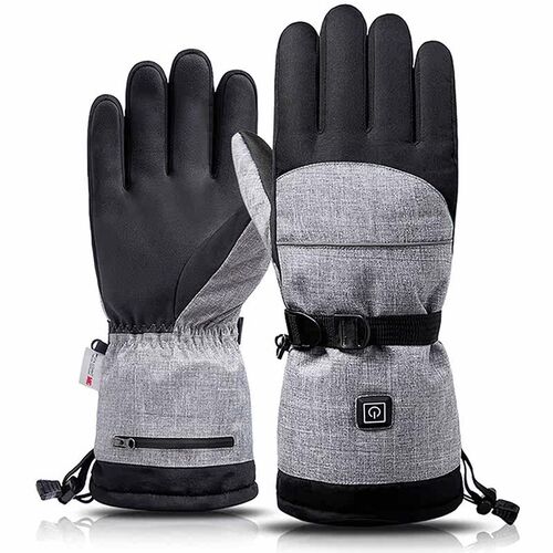 Electric Heated Men Gloves Winter Thermal Warm Touchscreen