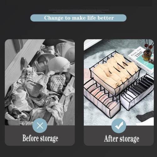 Underwear Bra Organizer Drawer Closet Divider Boxes For Scar