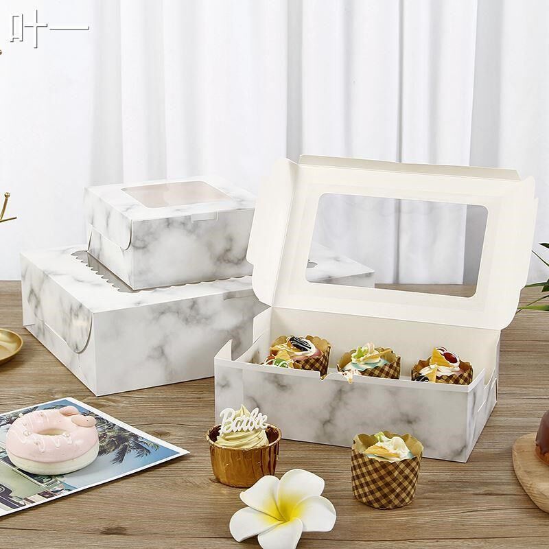 Muffin Cupcake packaging box Cupcake 10 pieces 蛋糕包装盒 - 实物图