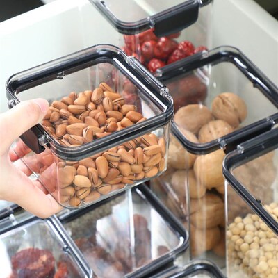 Food Storage Container Plastic Box Spices Sugar Jar Bowl For