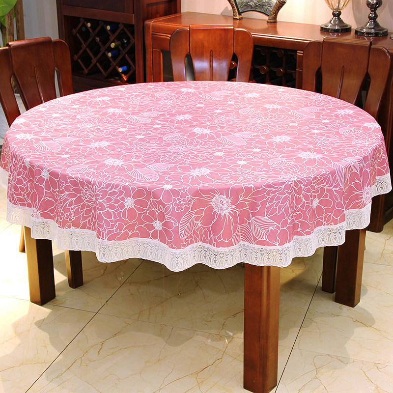 圆桌桌布防水防油免洗加厚塑料家用饭店台布大圆形桌垫餐桌布艺,居家布艺,桌布,淘宝优惠券,粉丝福利购,淘宝优惠卷