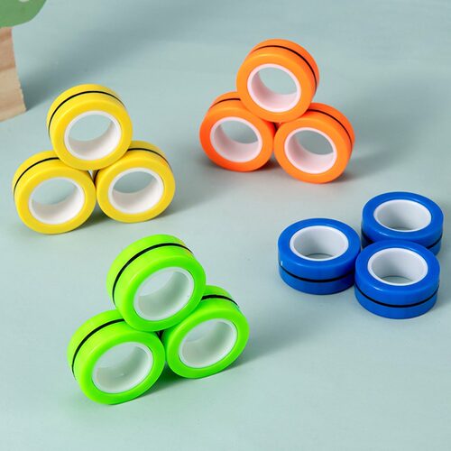 3pcs Magnetic Rings Fidget Toys Adult Magic Decompression Sp