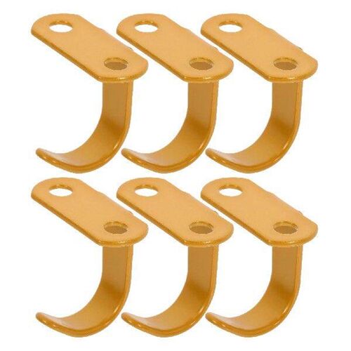 6 Pcs Hook up Overhead Rack Curtain Hanger Screw Mounted