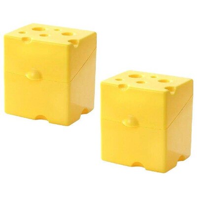 2 Pcs Cheese Storage Box Savers Snack Mini Fridge