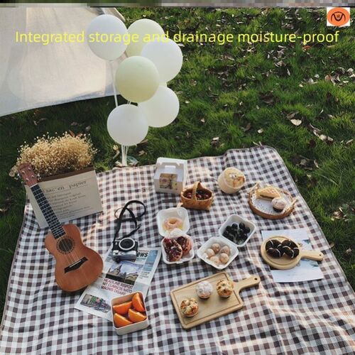 Outdoor Thicken Pad Blanket Camping Beach Plaid Picnic Mat