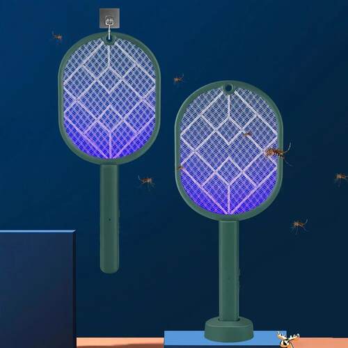 2-in-1 Electric Mosquito Swatter Mosquito Killer USB Recharg