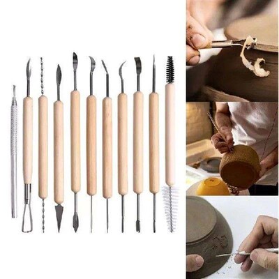 40PCS Pottery Tools Sculpting Polymer Clay Tools Kit