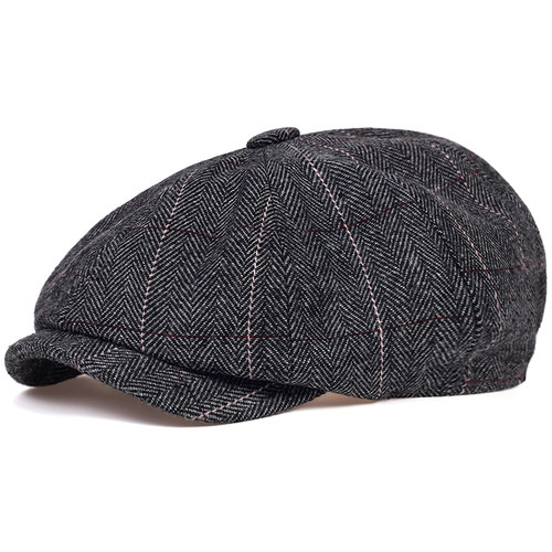 Unisex Autumn Winter Newsboy Caps Men And Women Warm Tweed O