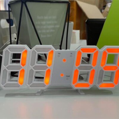 3D LED Digital Alarm Clock Electronic Luminous Night Table
