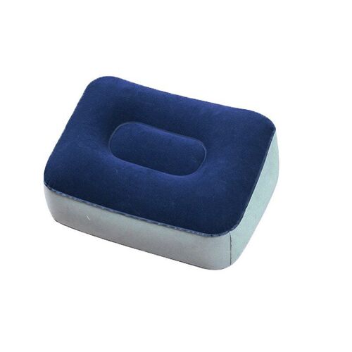 PVC Inflatable Flocking Foot Pad for Travel Airplane HighSpe