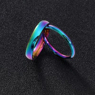 Couple Ring for Women and Man Titanium Steel Lovers Ring