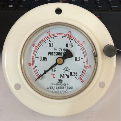 宜川上岭压力表0-0.25MPA上海三申YM5075YX600W高压蒸汽灭菌器0.4
