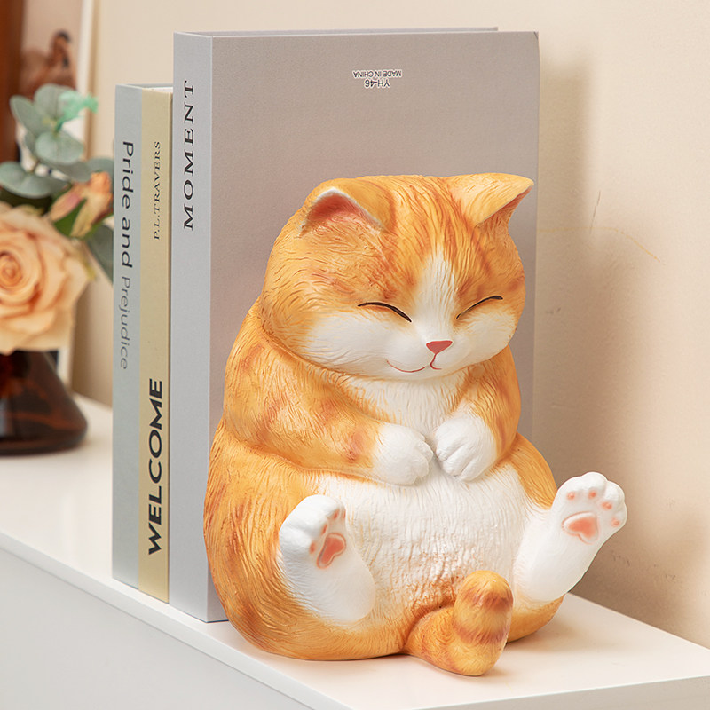 慧心巧聚肥猫防撞门挡卧室客厅阻门器桌面书立装饰品书靠落地摆件,家居饰品,装饰摆件,淘宝优惠券,粉丝福利购,淘宝优惠卷