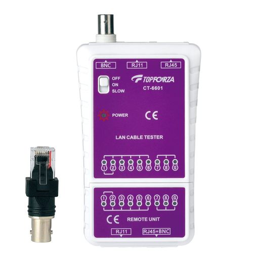 拓伏锐CT-6601网络测试仪测试器网线电话线BNC监控线通断测线仪器