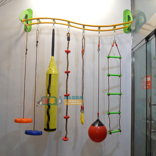 感统攀爬悬吊支架室内墙体悬挂支架设备吊缆架壁挂式悬吊铁架家用