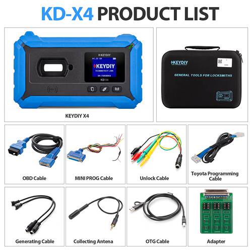 KEYDIYKD-X4KDX4五合一钥匙编程器钥匙识别/生成/复制/编程