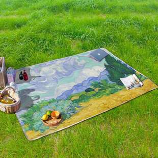 Q6G野餐垫户外地垫出游露营野炊坐垫便携郊外铺地布加厚防潮隔热