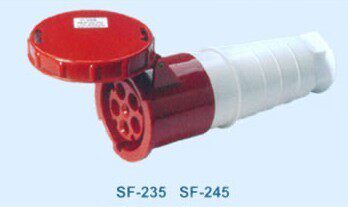 SFE上丰工业插座SF-245 125A 五极连接器 IP44 五芯插头插座