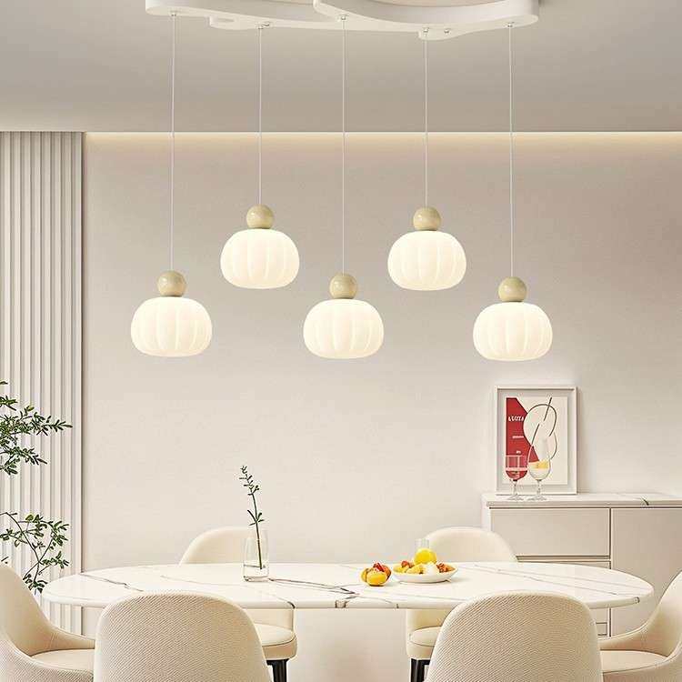 餐厅吊灯奶油风网红南瓜长条吧台灯2025年新款现代简约餐桌饭厅灯,3C数码配件,其它配件,淘宝优惠券,粉丝福利购,淘宝优惠卷