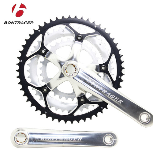 棒槌哥Bontrager 公路折叠车花键牙盘52 42 30 T双盘三盘牙盘中轴