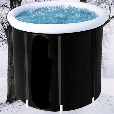 PVC夹网布冰浴桶 大人洗澡泡澡家用浴盆 方便摺叠圆形浴桶Bathtub