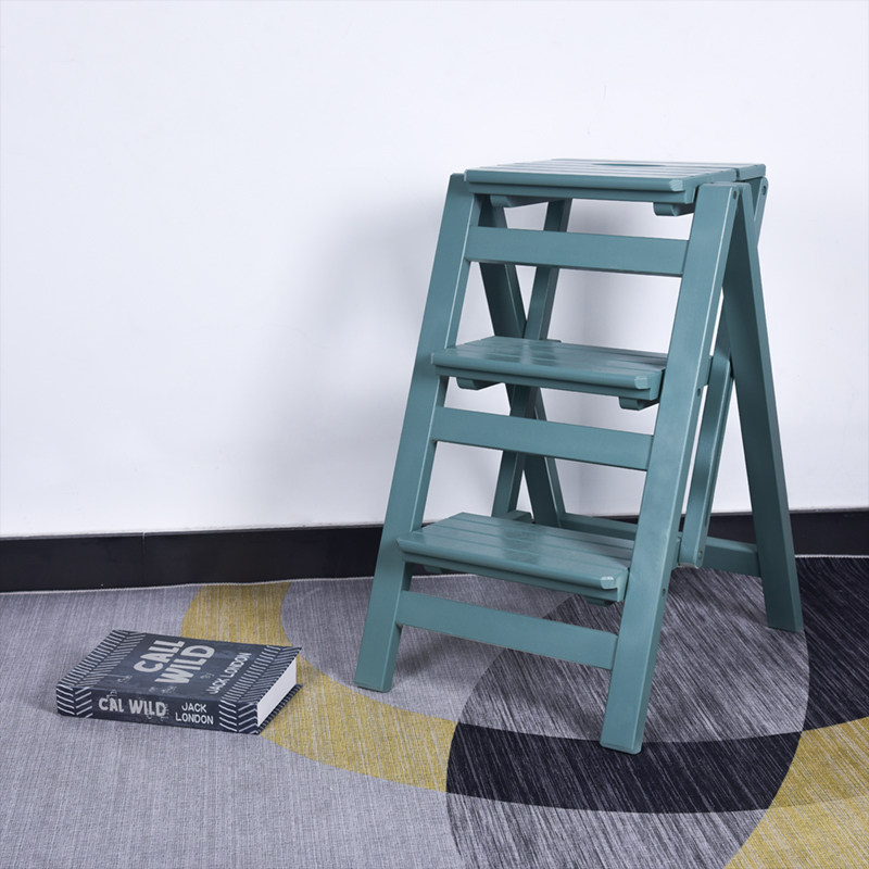 实木家用折叠梯二三四步梯子凳多功能椅凳创意花架室内登高台阶,居家日用,家用梯,淘宝优惠券,粉丝福利购,淘宝优惠卷
