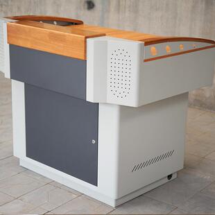 主多媒体讲台钢教制演讲008台室中控讲桌翻桌转多功能讲师桌席台