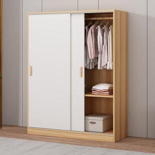 衣柜户型木质简易收纳柜北拉欧风儿童小衣家JVK用柜卧室推门衣橱