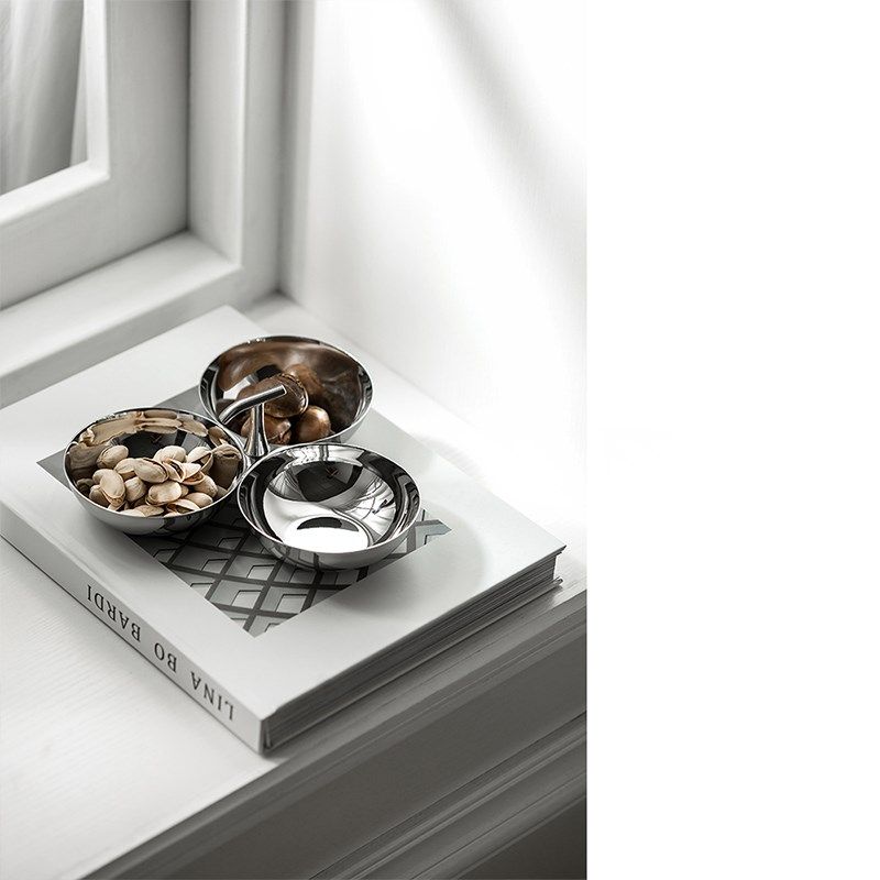 欧式不锈钢茶点盘创意水果盘家用茶几零食糖果点心干果碗小吃碟,家居饰品,果盘/果篓,淘宝优惠券,粉丝福利购,淘宝优惠卷