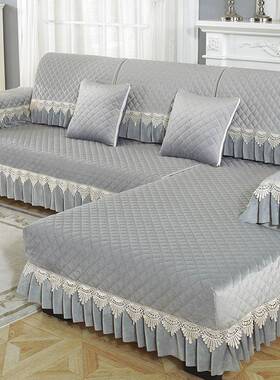 欧四式季通用防滑毛绒皮沙F96J869J垫坐一组合套装沙发靠背巾全罩