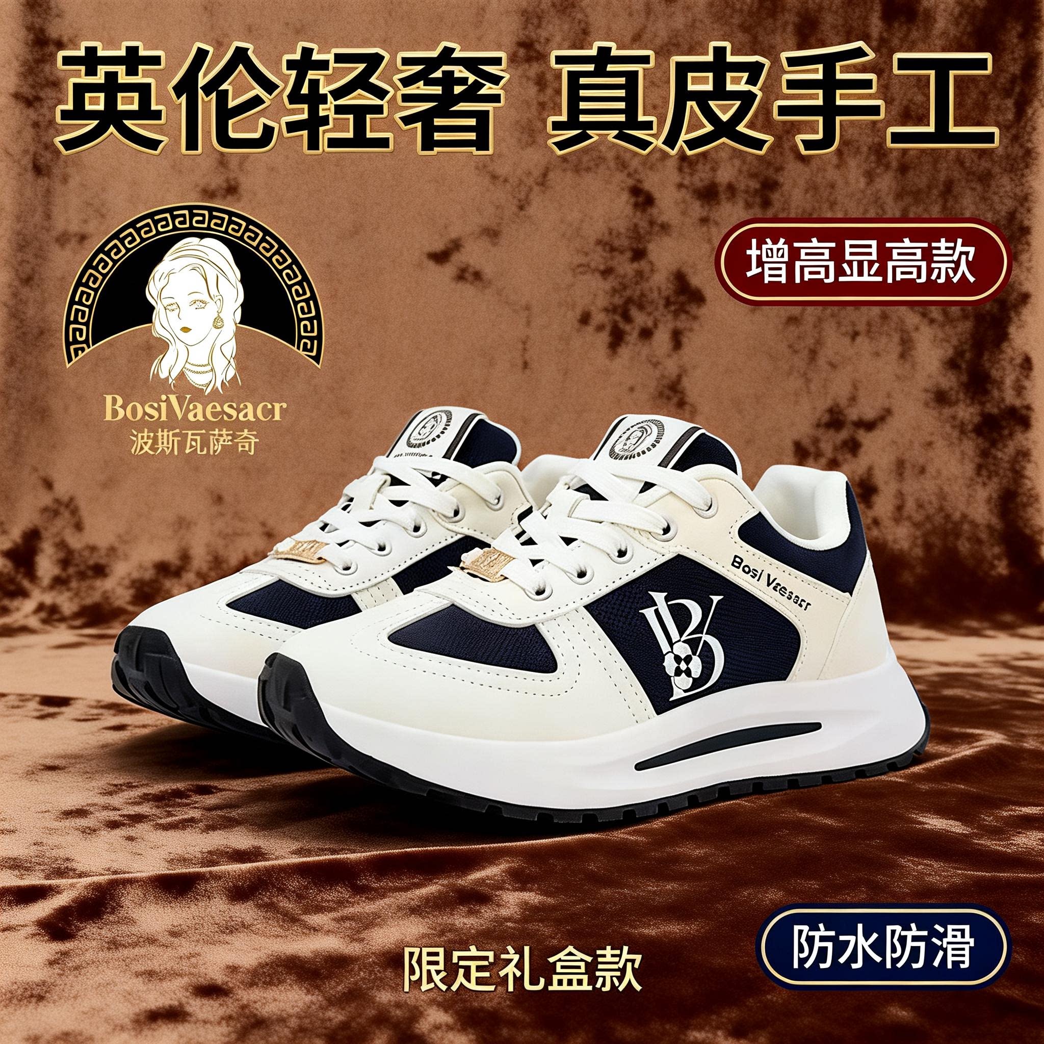 波斯瓦萨奇老爹鞋跑步鞋男女同款休闲鞋女鞋运动鞋子蓝色黑色男鞋