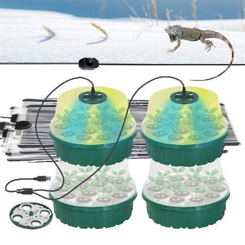 25W Plant Heat Mat with Round Seed Starter Tray Germination