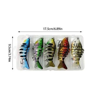 Swimbaits For Bass Fishing 5pcs Multi Jointed Swimbaits