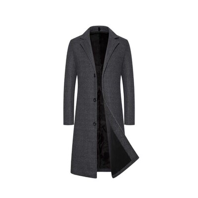 Independent Station Mens Woolen at Mid-length Solid lor Thi