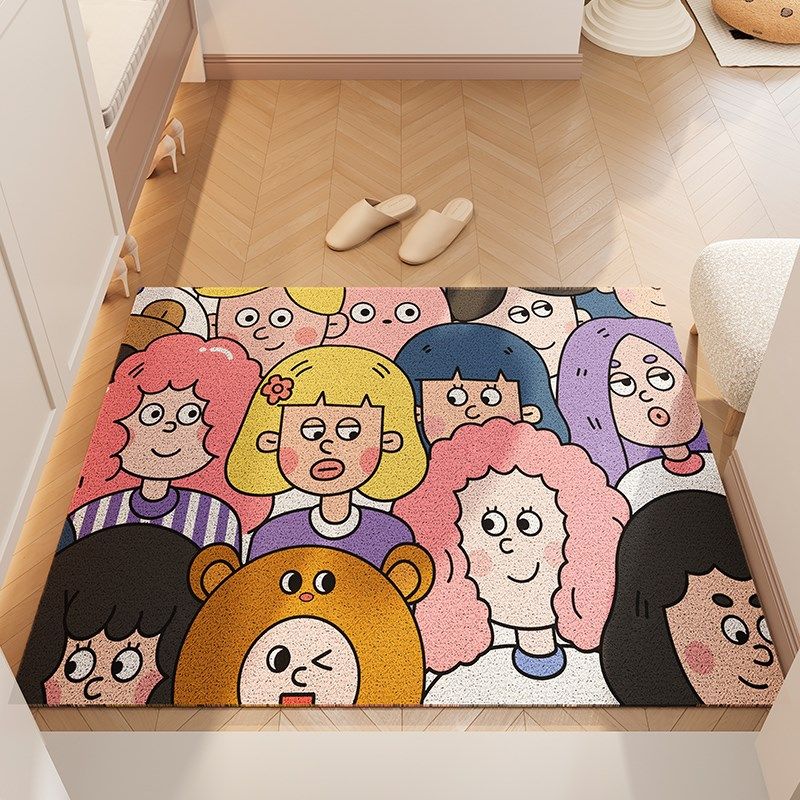 入户大门外丝圈地垫玄关进门口防滑现代卡通垫子静音家用自由裁剪,居家布艺,入户地垫,淘宝优惠券,粉丝福利购,淘宝优惠卷