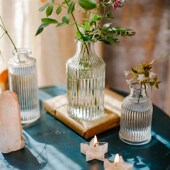 小透明花瓶迷你玻璃花瓶水培Pla