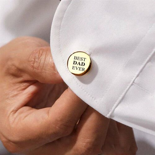 Custom Tie Clip Cufflinks Set Sculpture Name Men Suit Access