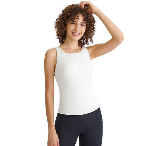 New Yoga Clothing Womens Deep U-Beauty Strap Chest Pad Long
